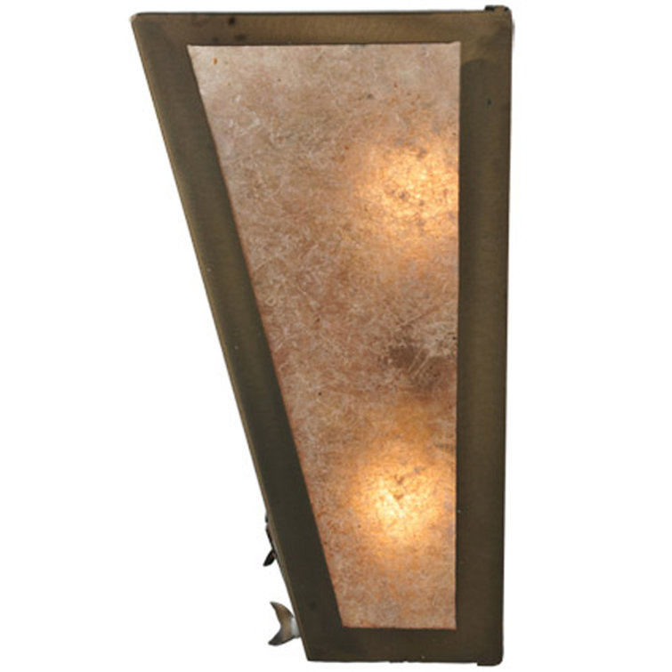Black Bronze 2-Light Direct Wired Electric Sconce