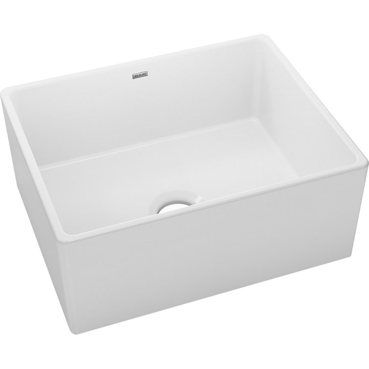 Elkay White Fireclay Tall Apron Farmhouse Sink
