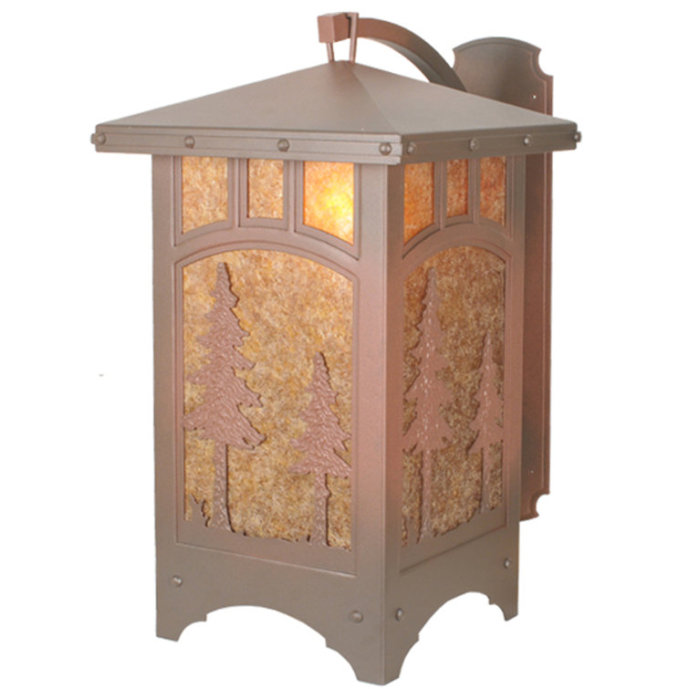 Rustic Amber Glow 25" Iron Wall Sconce Energy Star