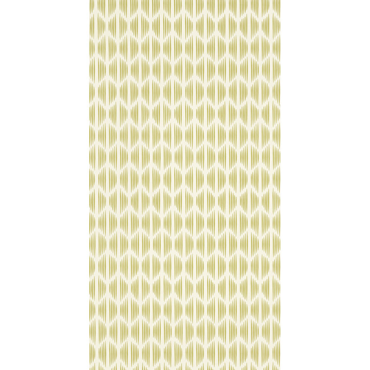 Ovington Yellow and Off-White Mid Scale Print Wallpaper