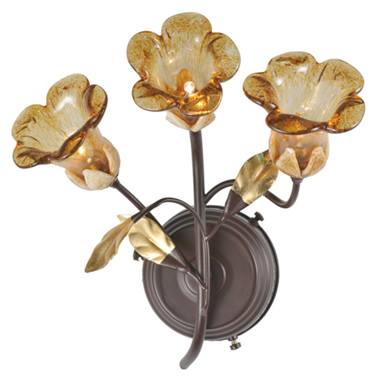 Celestial Bronze 3-Light Dimmable Wall Sconce