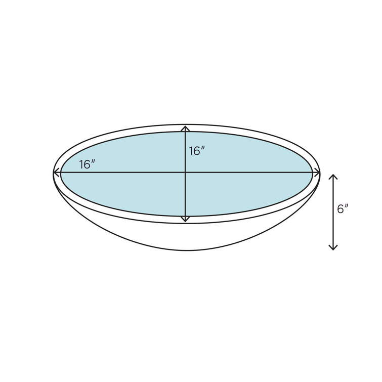 Akola 16'' Embossed Copper Round Vessel Sink