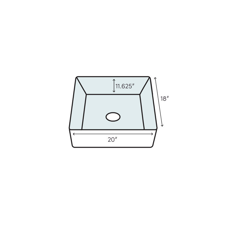 Regalyn 18'' White Cast Iron Wall-Mount Bathroom Sink
