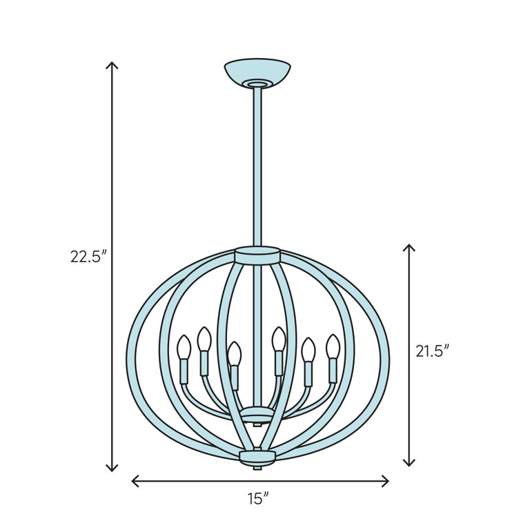 Clear Glass Globe Pendant with Oil Rubbed Bronze and Brass Finish