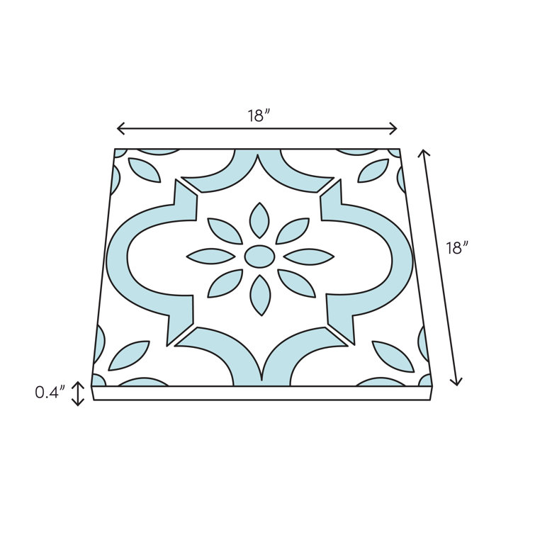 18" x 18" Thassos White Polished Marble Tile
