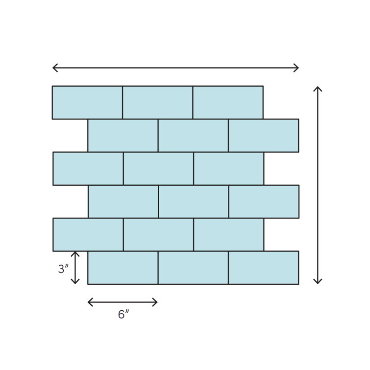 Metro Cubes Beige Glossy Glass Subway Wall Tile
