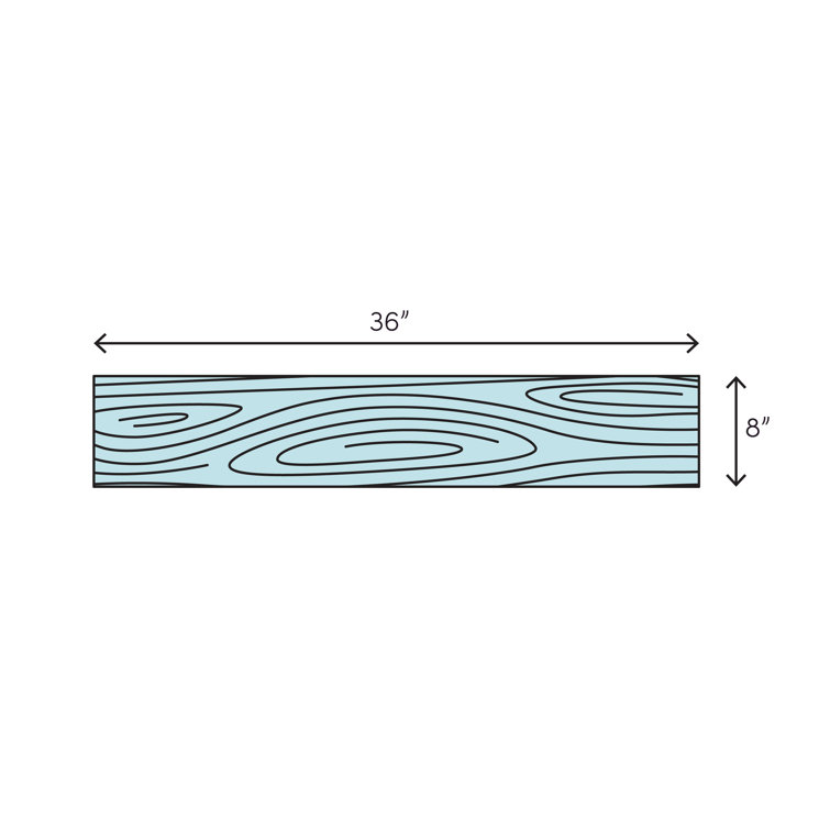 Havenwood Saddle 8" x 36" Matte Porcelain Wood Look Tile