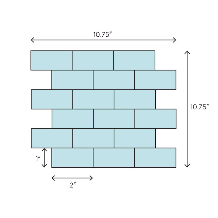 Landscape Gray Glossy Glass Mosaic Tile for Kitchens and Bathrooms