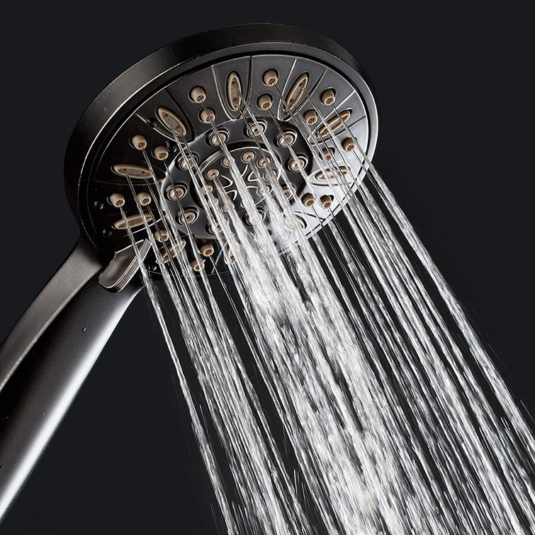 Oil Rubbed Bronze Handheld Shower Head with 6 Settings