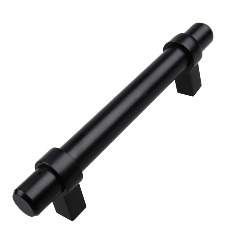 Matte Bronze Modern Bar Pull with Mounting Hardware