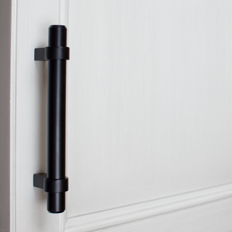 Matte Bronze Modern Bar Pull with Mounting Hardware