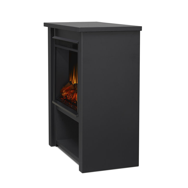 Hollis 32" Black Electric Fireplace with Mantel