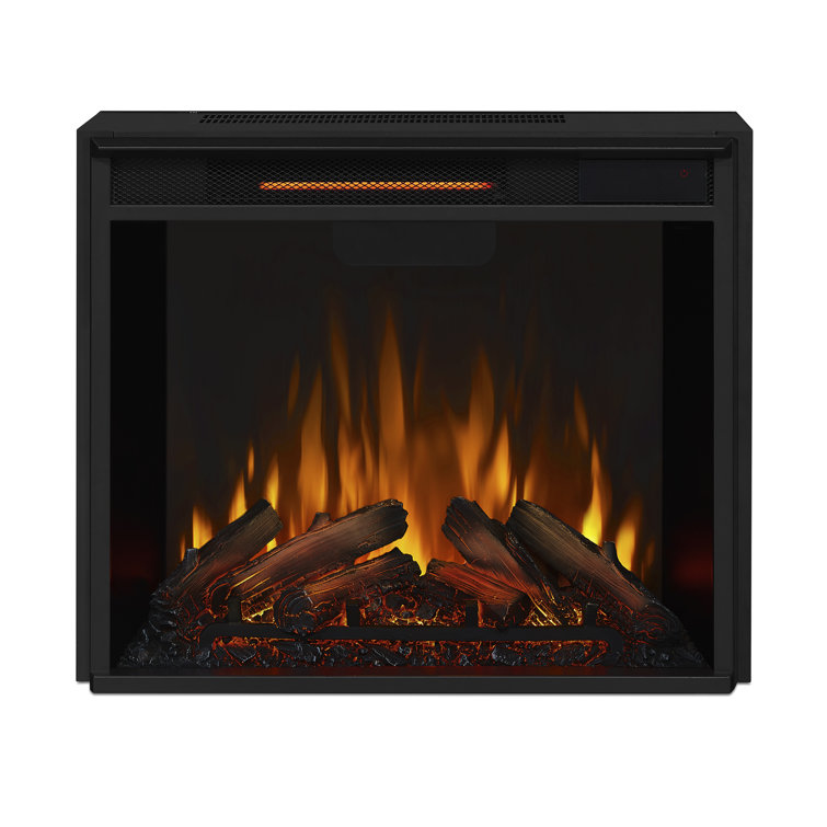 Hollis 32" Black Electric Fireplace with Mantel