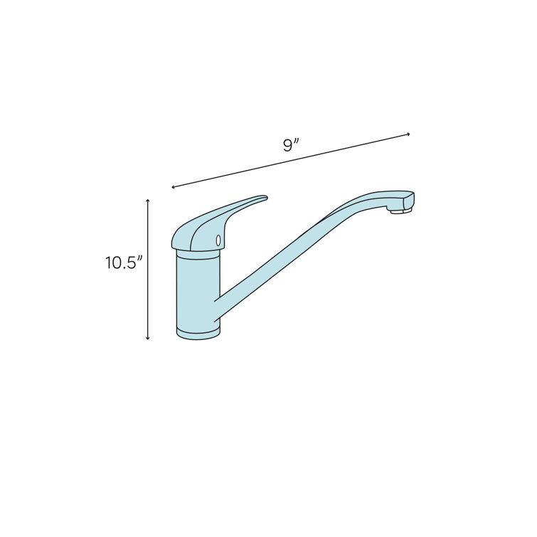 Collins Pull Out Sprayer Kitchen Sink Faucet, Single Handle Kitchen Faucet