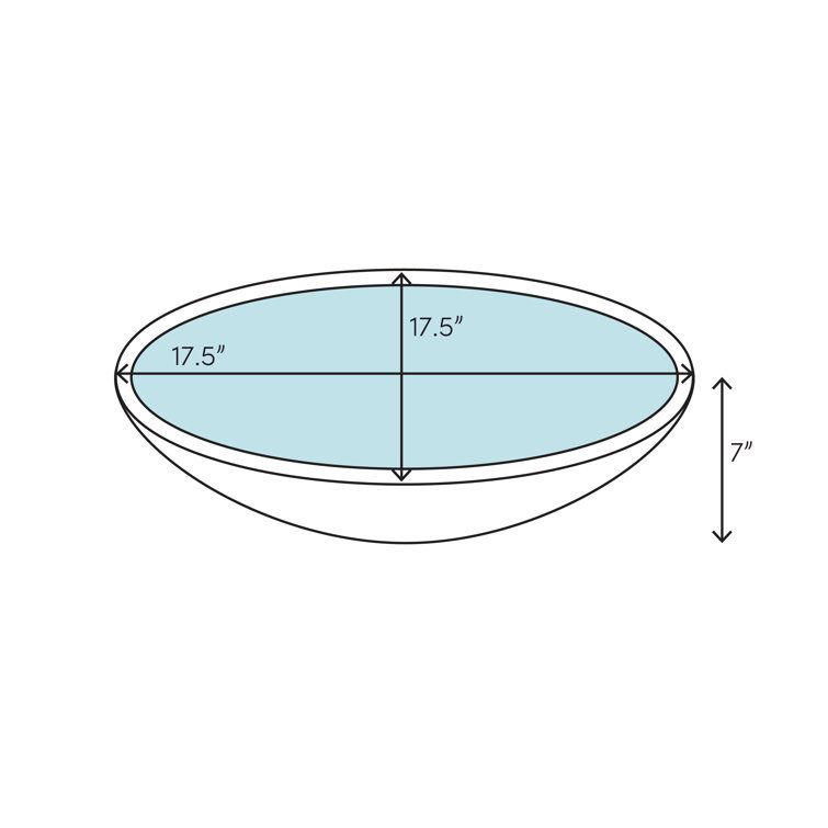 Club 19'' Round Stainless Steel Undermount Kitchen Sink