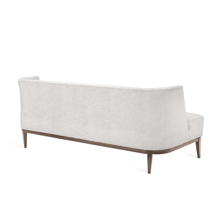 Pearl Fabric Armless Sofa with Wood Frame, 80.5"