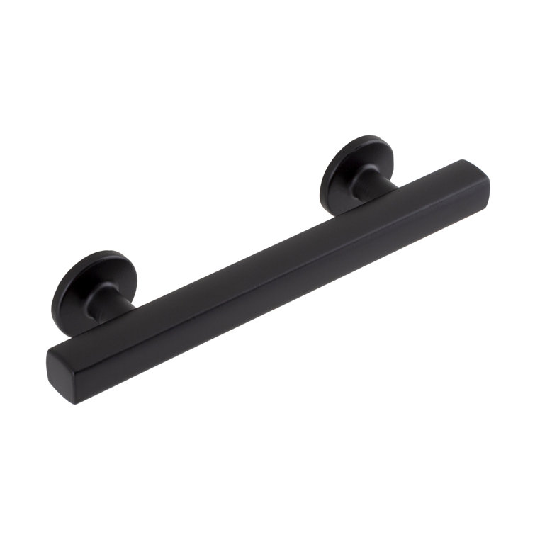 Flynn Matte Black 3-1/2" Center to Center Bar Pull