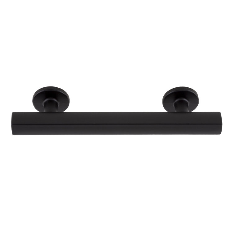 Flynn Matte Black 3-1/2" Center to Center Bar Pull