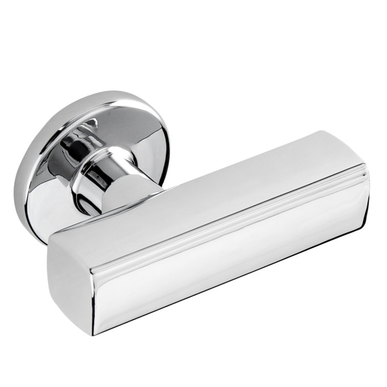 Flynn Chrome Rectangular Modern Bar Knob with Mounting Hardware