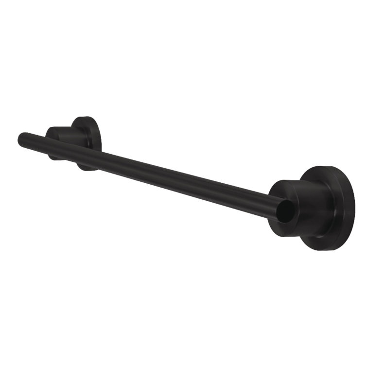 Matte Black 24-Inch Wall Mounted Towel Bar