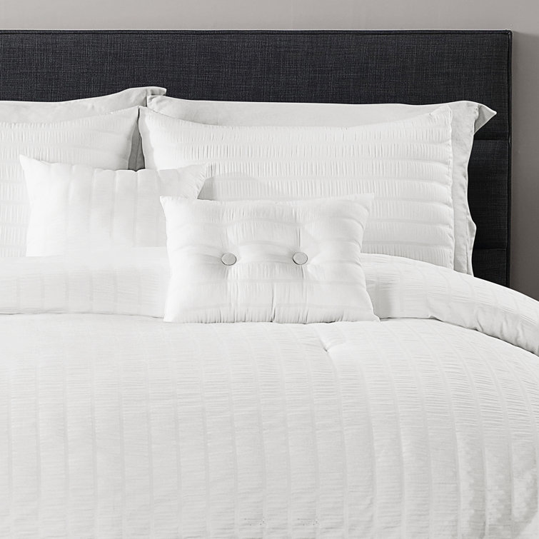 White King Microfiber Reversible Comforter Set with Shams and Pillows