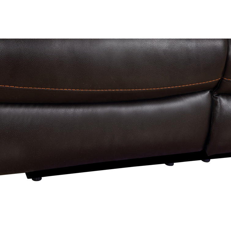 Gray Faux Leather Tufted Sleeper Loveseat with Metal Frame
