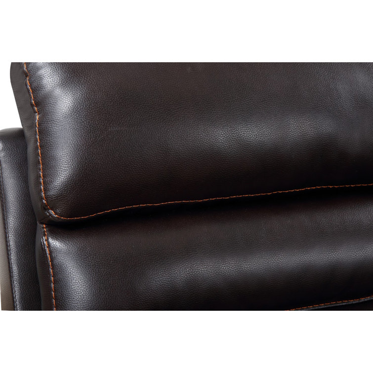 Gray Faux Leather Tufted Sleeper Loveseat with Metal Frame