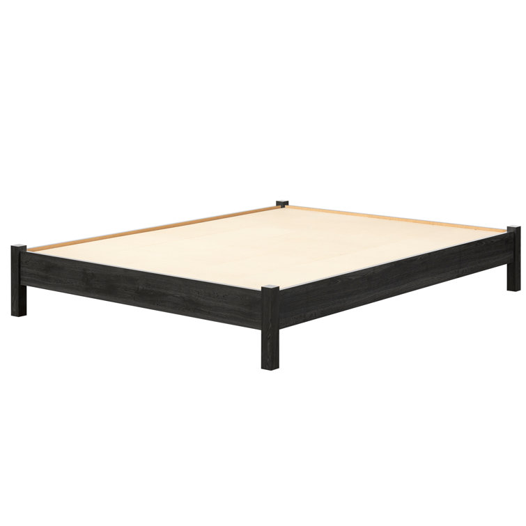 Gray Oak Queen Wood Frame Platform Bed