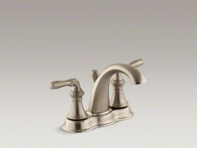 Devonshire Polished Chrome 4" Centerset Bathroom Faucet with Pop-Up Drain