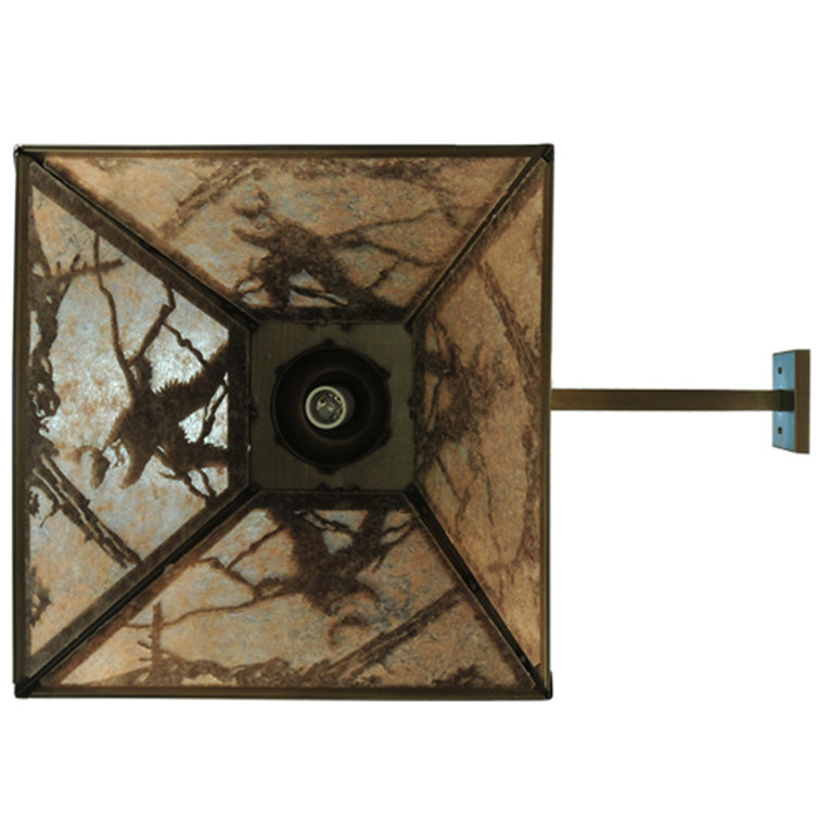 Eagle Crest Rustic Silver 1-Light Wall Sconce
