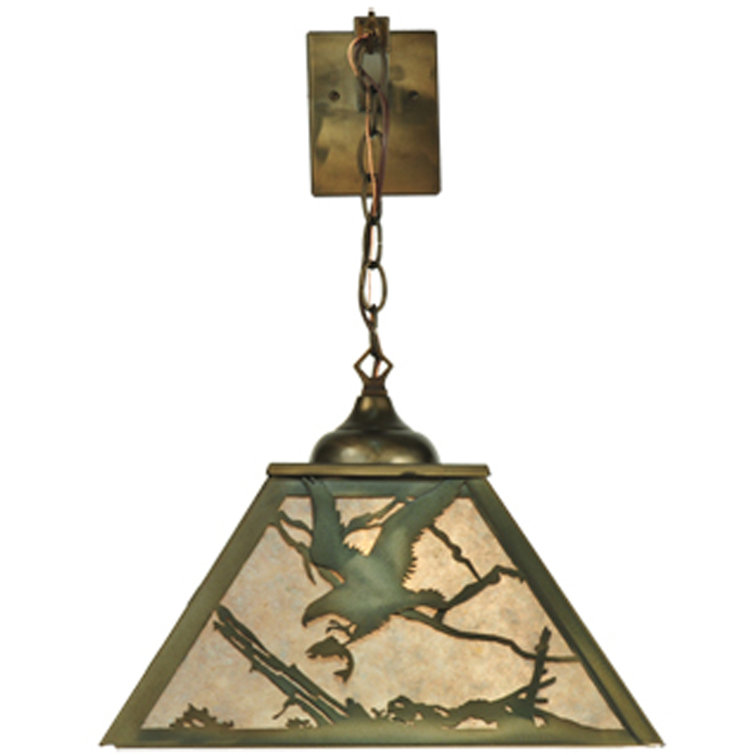 Eagle Crest Rustic Silver 1-Light Wall Sconce