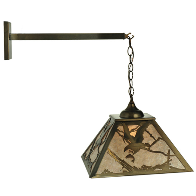 Eagle Crest Rustic Silver 1-Light Wall Sconce