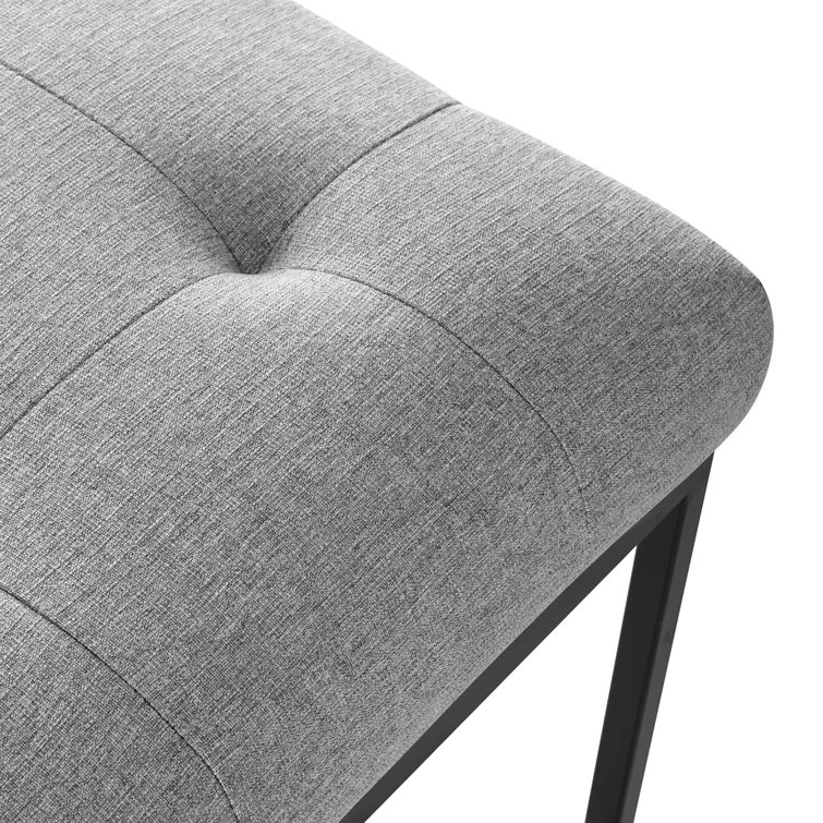 Privy Black and Light Gray Upholstered Side Chair