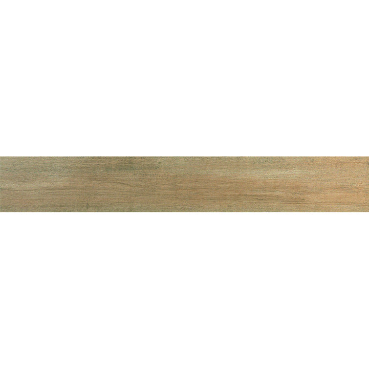 Amber Beige 6'' x 36'' Porcelain Wood Look Tile