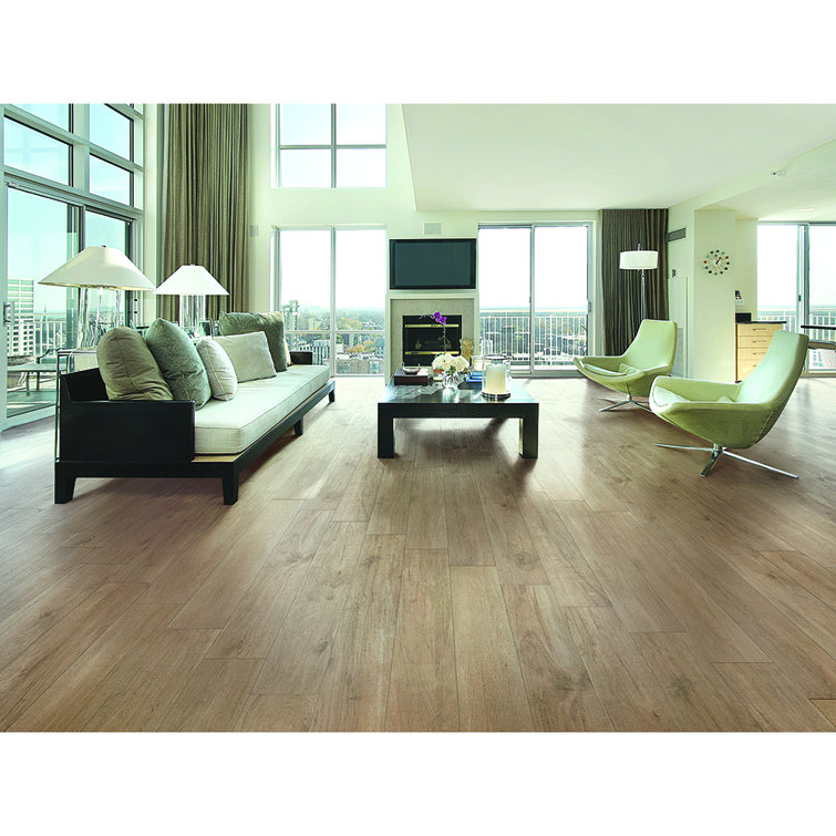 Amber Beige 6'' x 36'' Porcelain Wood Look Tile
