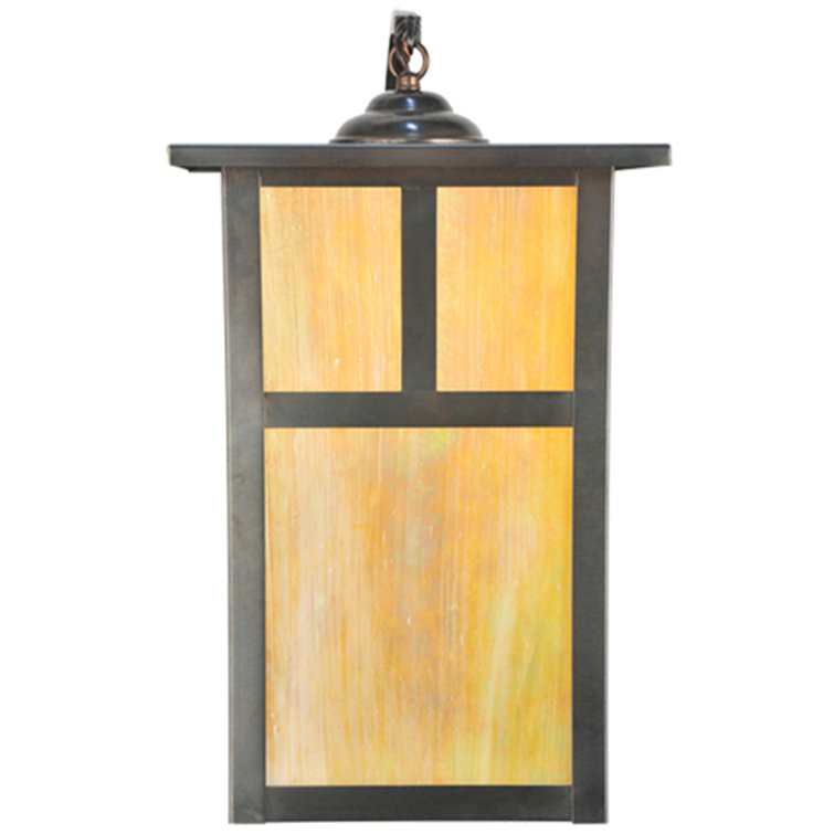 Hyde Park Rustic Copper Brown 1-Light Outdoor Lantern
