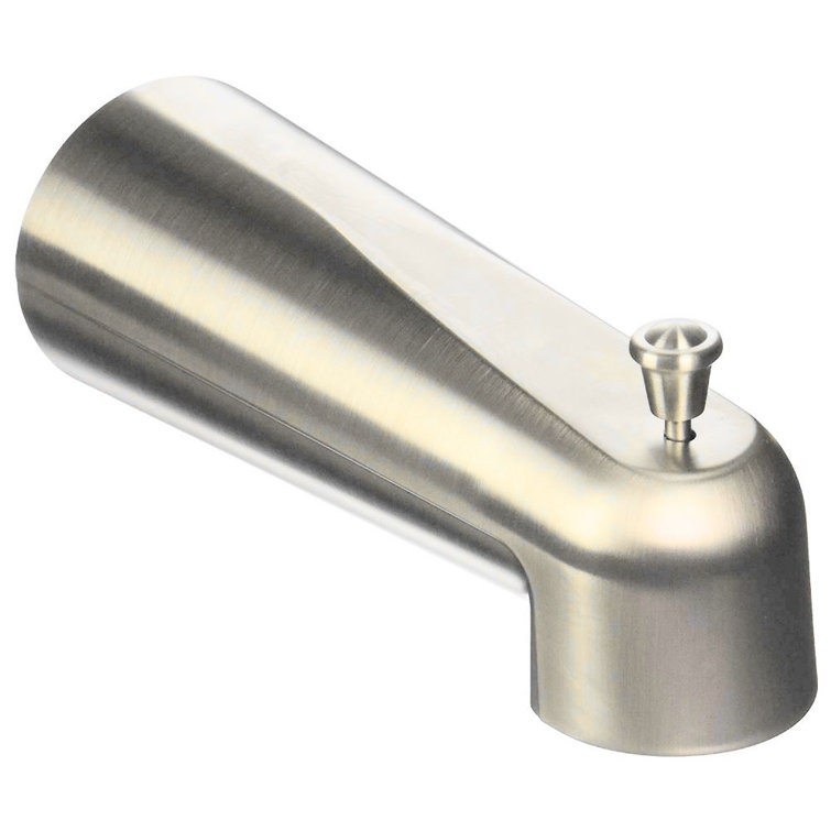 Brushed Nickel Wall Mounted Tub Diverter Spout