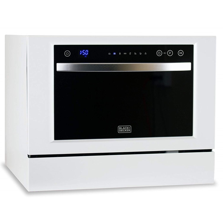 Compact White Stainless Steel Countertop Dishwasher for RV
