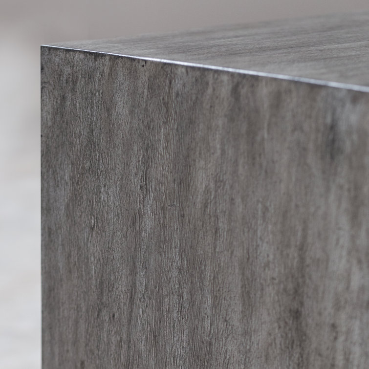 Kareem 52" Gray Rectangular Wood Coffee Table