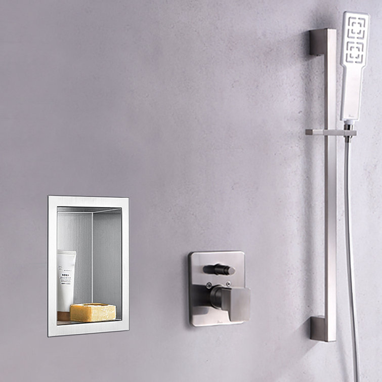 Stainless Steel Waterproof Shower Niche Organizer Shelf