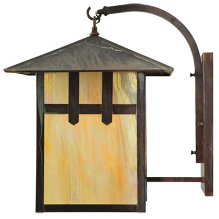 Seneca Nickel 1-Light Energy Star Lantern Wall Sconce