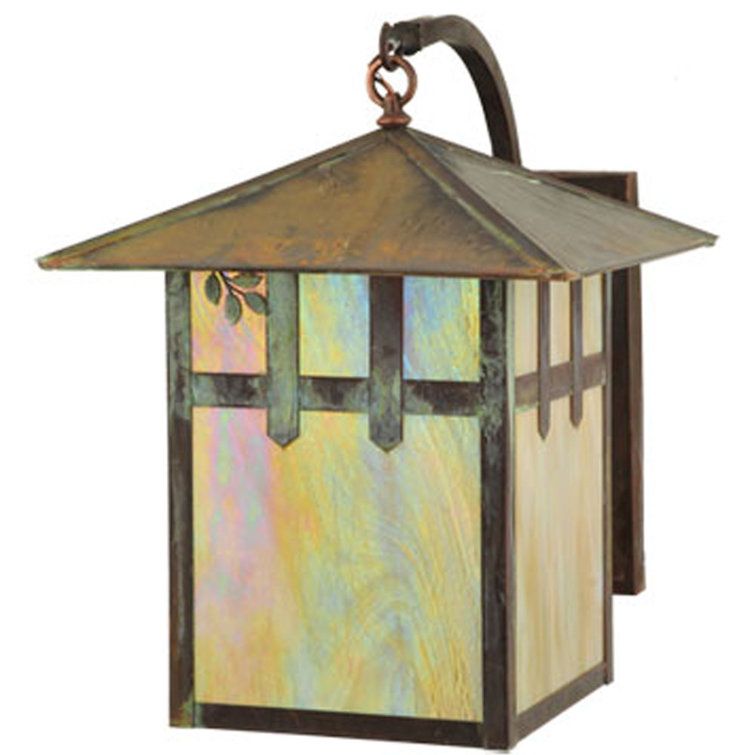 Seneca Nickel 1-Light Energy Star Lantern Wall Sconce