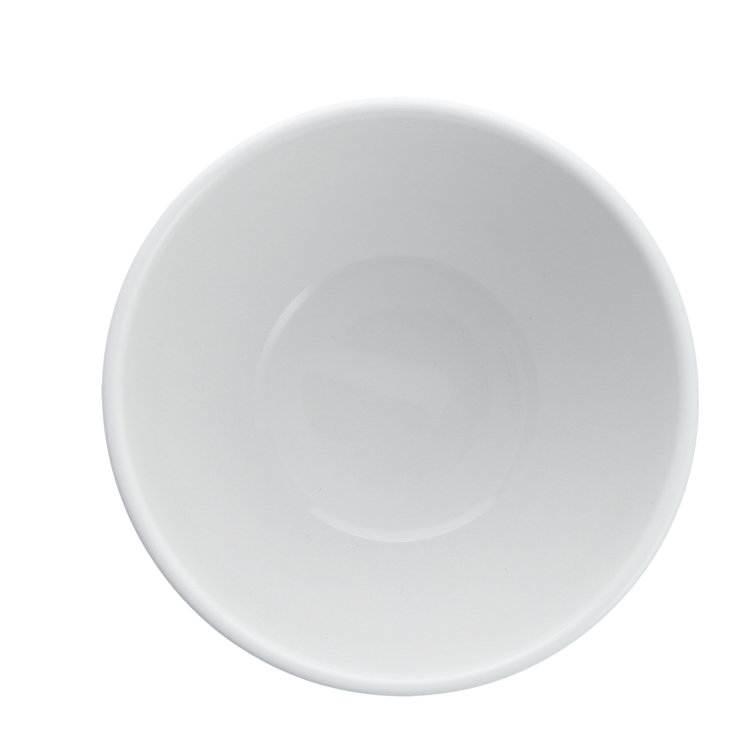 Elegant White Porcelain 5.5" Rice Bowl Set