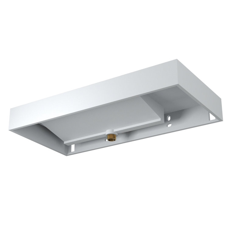 Gloss White 39'' Rectangular Wall-Mount Bathroom Sink
