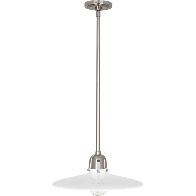 Arial Antique Silver Wide Bowl Pendant with Dimmable Light