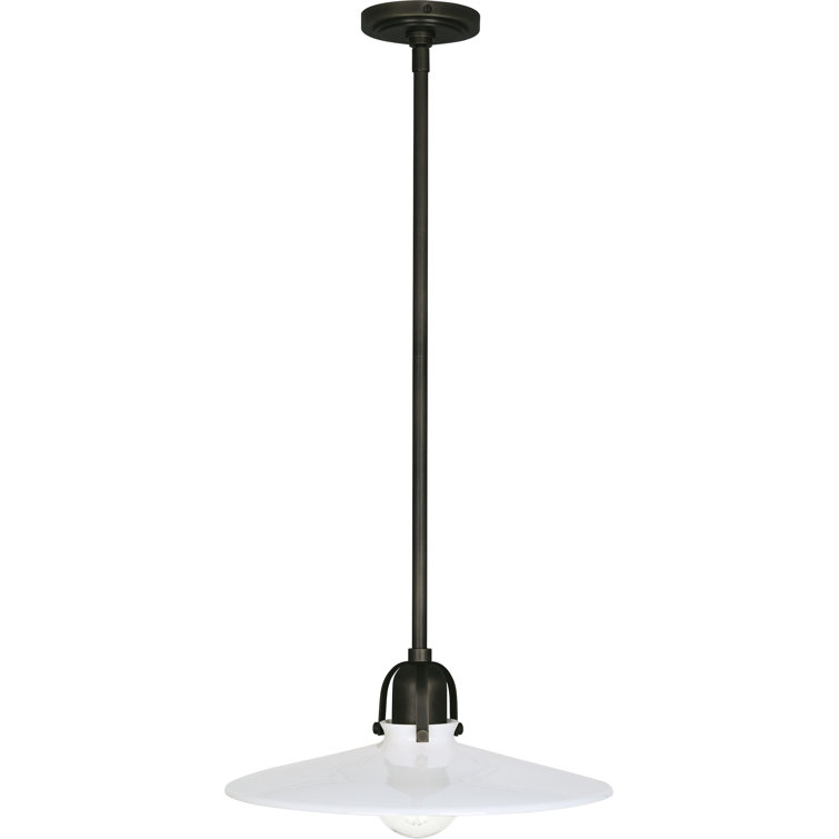 Deep Patina Bronze Glass Pendant Light