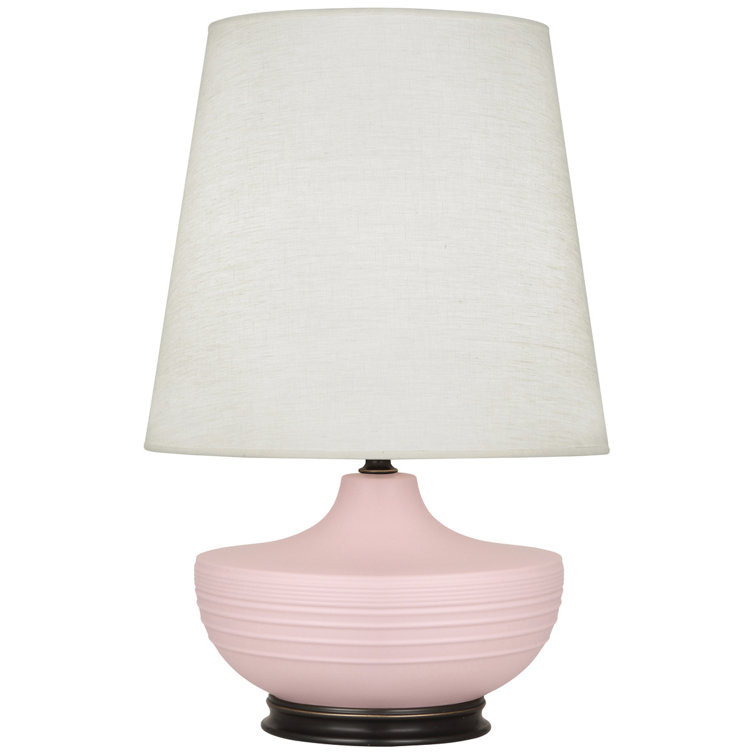 Nolan 27.5" Bronze and Woodrose Ceramic Table Lamp