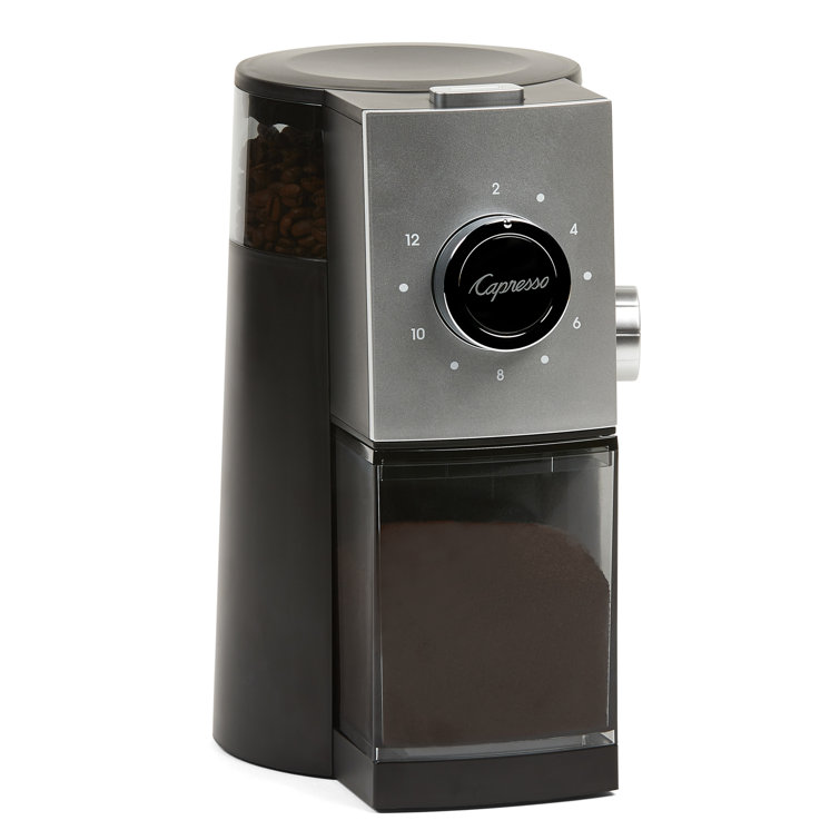 Black Electric Adjustable Grind Burr Coffee Grinder