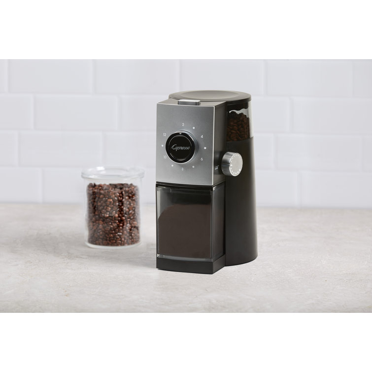 Black Electric Adjustable Grind Burr Coffee Grinder