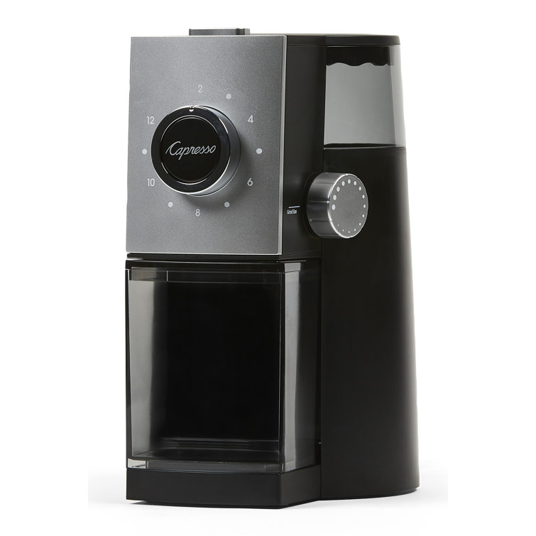 Black Electric Adjustable Grind Burr Coffee Grinder
